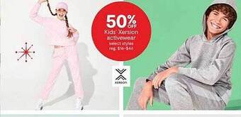 JC Penney Kids xersion activewear offer