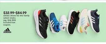JC Penney Adidas shoes for the family offer