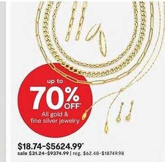 JC Penney Gold & fine silver jewelry offer