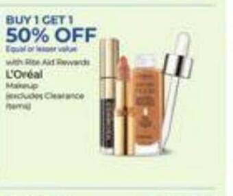 Rite Aid L'oréal makeup offer