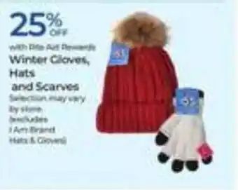 Rite Aid Winter gloves, hats and scarves offer