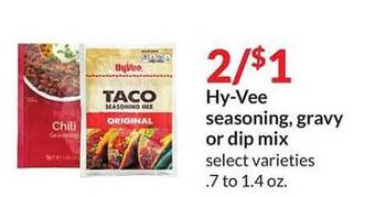 Hy-Vee Hy-vee seasoning, gravy or dip mix offer