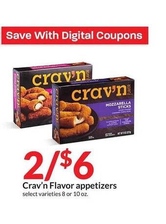 Hy-Vee Crav'n flavor appetizers offer
