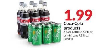 Hy-Vee Coca-cola products offer