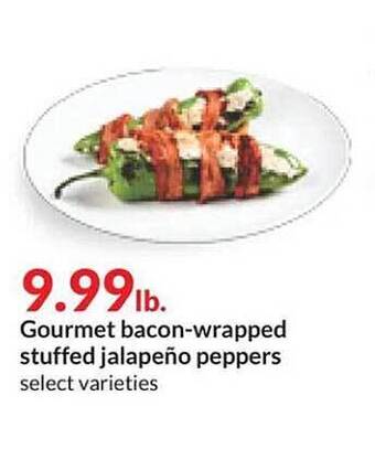 Hy-Vee Gourmet bacon-wrapped stuffed jalapeño peppers offer