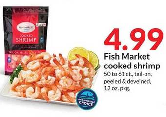 Hy-Vee Fish market cooked shrimp offer