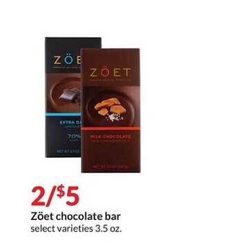 Hy-Vee Zöet chocolate bar offer