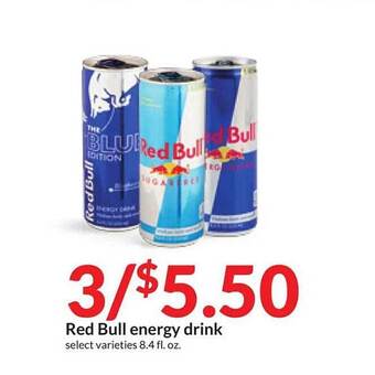 Hy-Vee Red bull energy drink offer