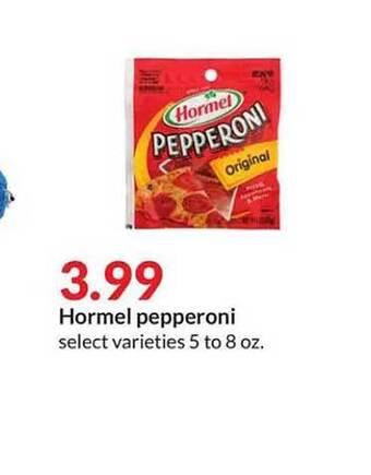 Hy-Vee Hormel pepperoni offer