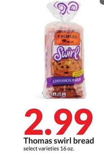 Hy-Vee Thomas swirl bread offer