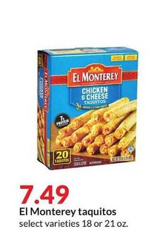 Hy-Vee El monterey taquitos offer