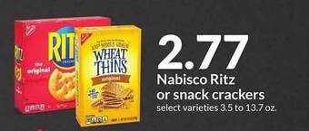 Hy-Vee Nabisco ritz or snack crackers offer