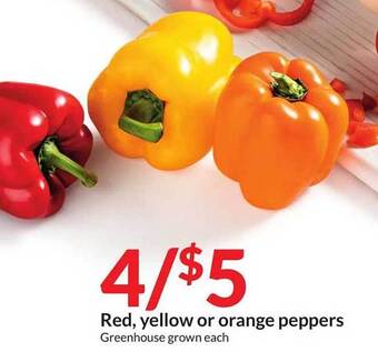 Hy-Vee Red, yellow or orange peppers offer