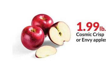 Hy-Vee Cosmic crisp or envy apples offer