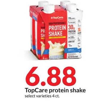 Hy-Vee Topcare protein shake offer