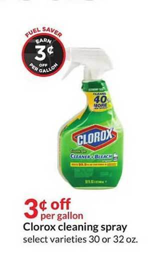 Hy-Vee Clorox cleaning spray offer
