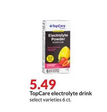 Hy-Vee Topcare electrolyte drink offer