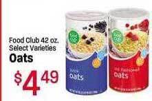 Maceys Food club oats offer