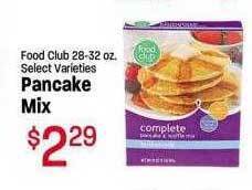 Maceys Food club pancake mix offer