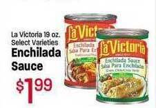 Maceys La victoria enchilada sauce offer