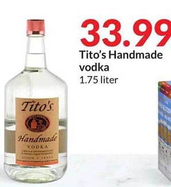 Hy-Vee Tito's handmade vodka offer