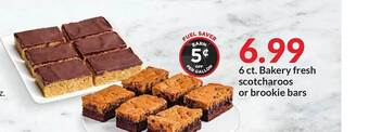 Hy-Vee Bakery fresh scotcharoos or brookie bars offer
