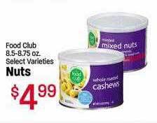 Maceys Food club nuts offer