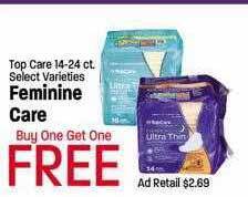 Maceys Top care feminine care offer