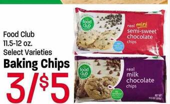 Maceys Food club baking chips offer