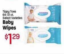 Maceys Tippy toes baby wipes offer