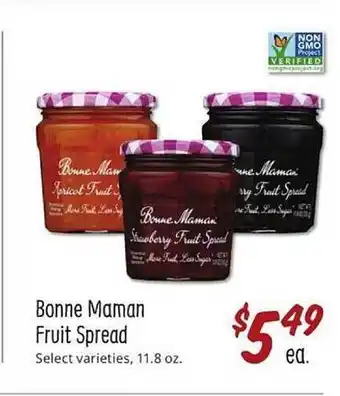 Sprouts Farmers Market Bonne maman fruit spread offer