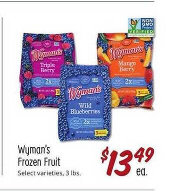 Sprouts Farmers Market Wyman's frozen fruit offer