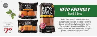 Sprouts Farmers Market Keto friendly bread & buns offer