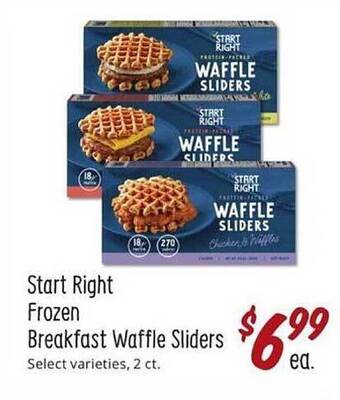 Sprouts Farmers Market Start right frozen breakfast waffle sliders offer