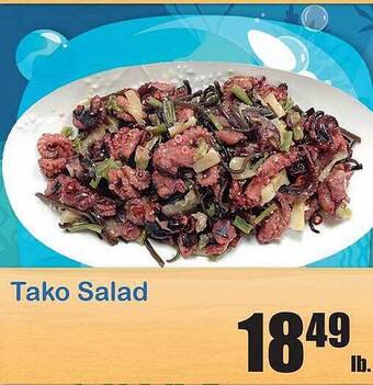 Times Supermarkets Tako salad offer