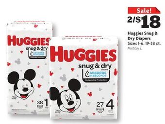 Family Dollar Huggies snug & dry diapers offer