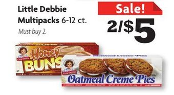 Family Dollar Little debbie multipacks offer