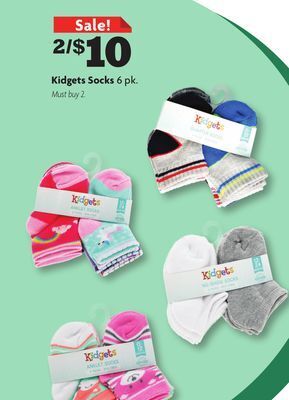 Family Dollar Kidgets socks offer
