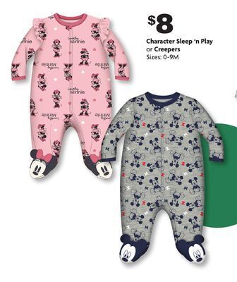 Family Dollar Character sleep 'n play or creepers offer