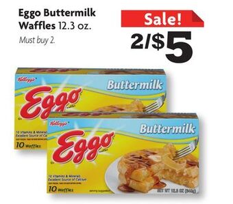 Family Dollar Eggo buttermilk waffles offer