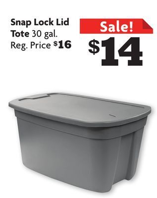 Family Dollar Snap lock lid tote offer