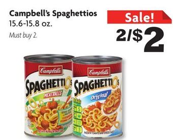 Family Dollar Campbell's spaghettios offer