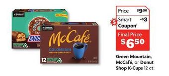 Family Dollar Green mountain, mccafé, or donut shop k-cups offer