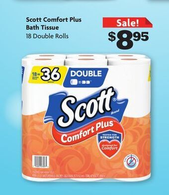 Family Dollar Scott comfort plus bath tissue offer