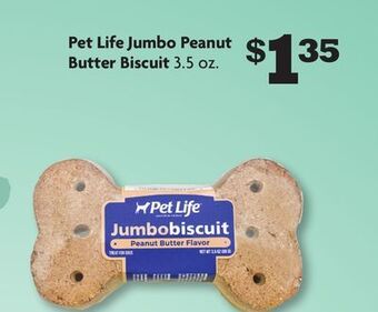 Family Dollar Pet life jumbo peanut butter biscuit offer