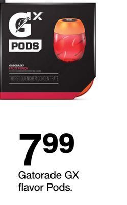 Target Gatorade gx flavor pods offer