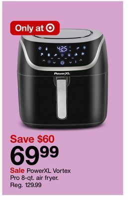 Target Powerxl vortex pro 8-qt. air fryer offer