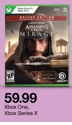 Target Assassins creed mirage xbox one, xbox series x offer