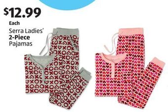 Aldi Serra ladies' 2-piece pajamas offer