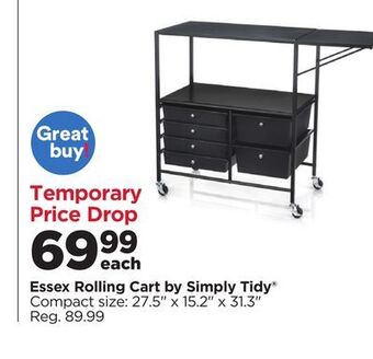 Michaels Essex rolling cart offer